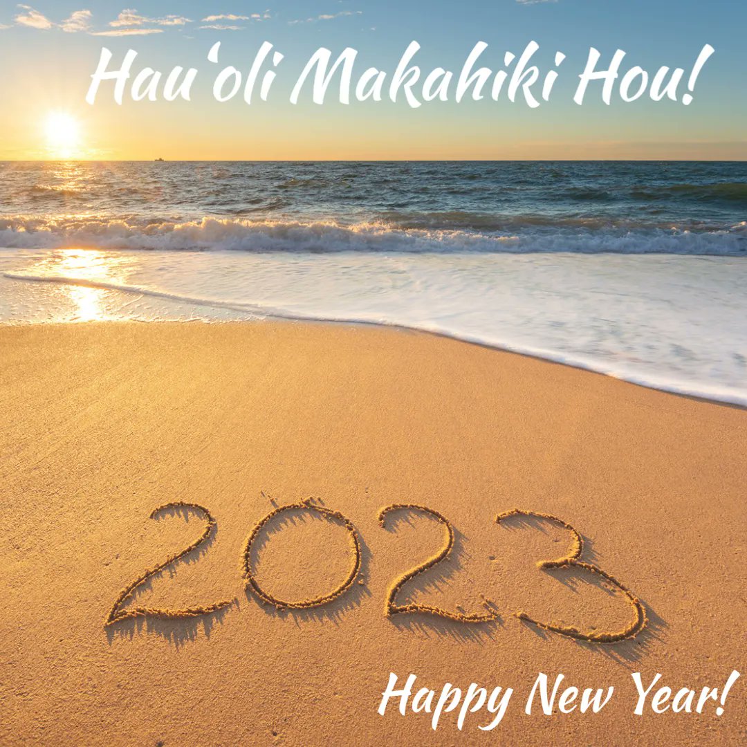 islandstyledmc's tweet photo. Hau‘oli Makahiki Hou! – Happy New Year!

The Island Style Innovations ‘Ohana wishes you and yours a wonderful new year! 

#happynewyear #hawaii #hawaiidmc #dmchawaii #hawaiianislands #meetingsandevents #corporatetravel #ighawaii #instahwaii #incentivetravel https://t.co/P5NNOHUets