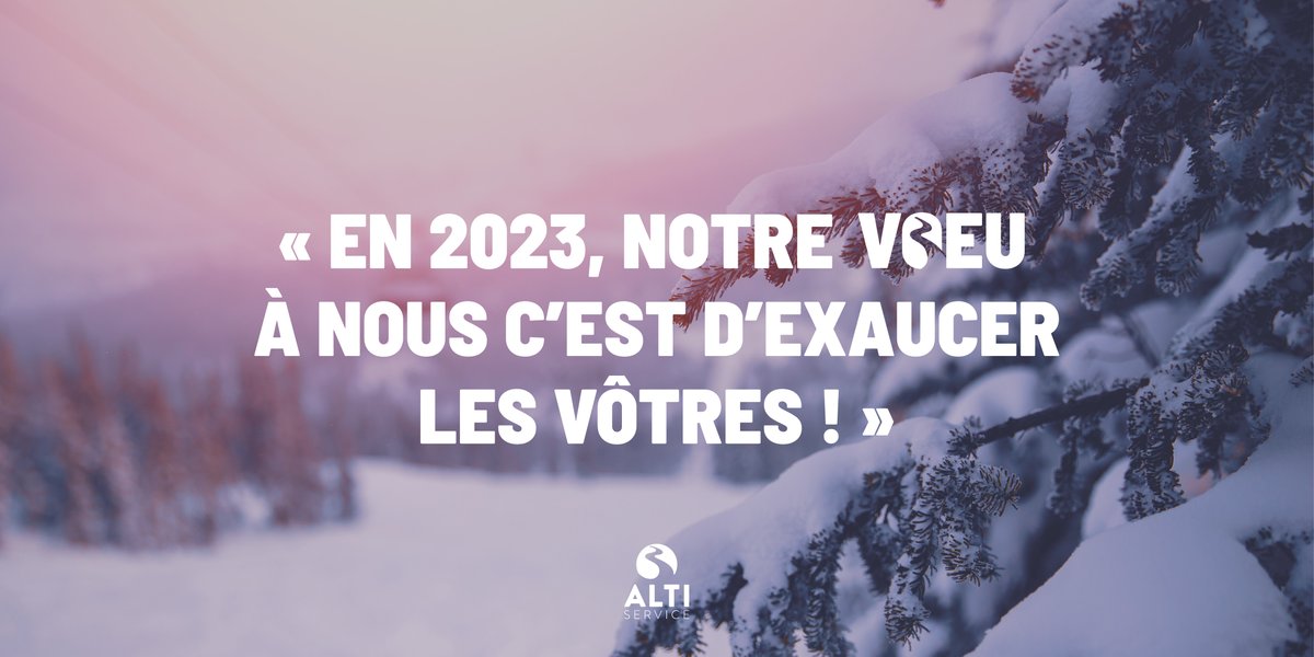 NOUVELLES REMONTÉES MÉCANIQUES, NOUVELLES PISTES,
NOUVELLES INFRASTRUCTURES, NOUVEAUX SERVICES :
Toute l’équipe #Altiservice a tout donné pour vous garantir une expérience mervoeuxlleuse !
RDV à <a href="/SaintLaryAlti/">Station de ski de Saint-Lary - Altiservice⛷🏂</a> et <a href="/FontRomeuP2000/">FontRomeuPyr2000</a>  pour une nouvelle année de glisse ! 🎄