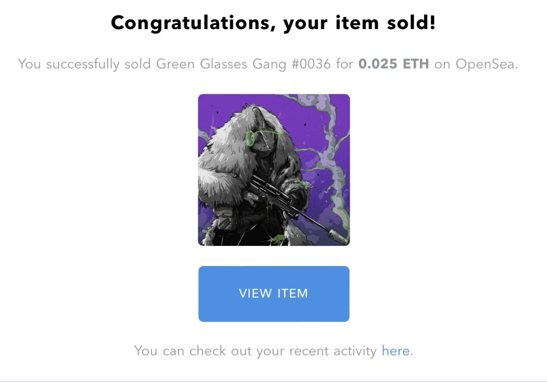 Sold!!
First sale of this year!
Thank you for joining and supporting Green Glasses Gang! <a href="/putter77777/">Putter77777</a> !
Have a really great year 💚
