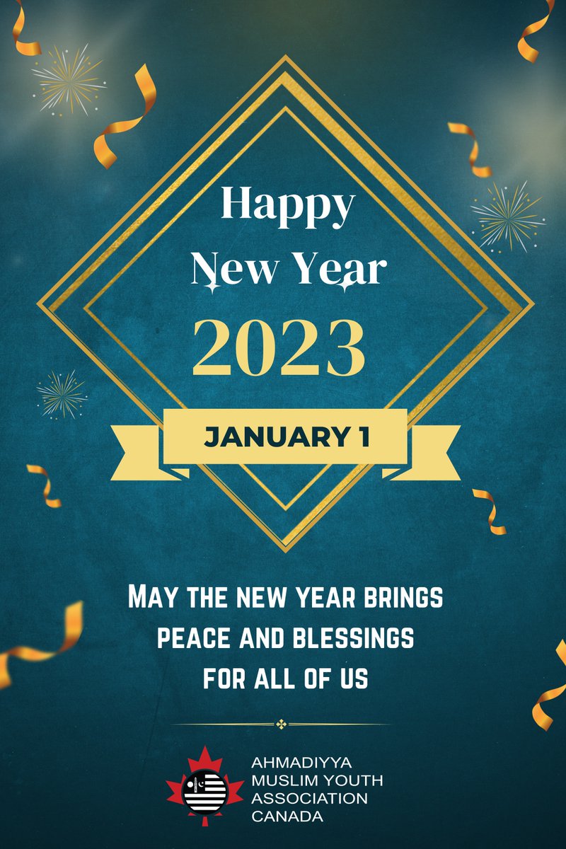 On Behalf of Ahmadiyya Muslim Youth Association Canada, we would like to wish everyone 𝗛𝗔𝗣𝗣𝗬 𝗡𝗘𝗪 𝗬𝗘𝗔𝗥

Our Muslim Youth across Canada started the new year by offering Pre-Dawn (Tahajjud) prayer in Mosques &amp; Salat (Prayer) Centres.

#HappyNewYear #NewYear2023 #Year2023