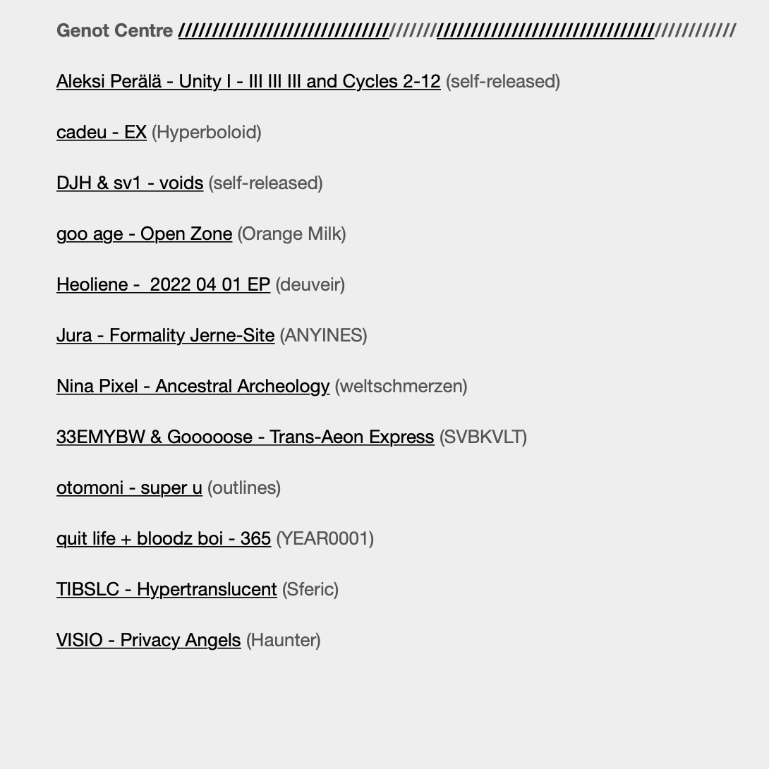 🛠️ We compiled out TOP12 releases of 2.022 for our beloved Modem (@MihevcMatej). Find links for all included releases here → buymusic.club/list/ondrej_ge…