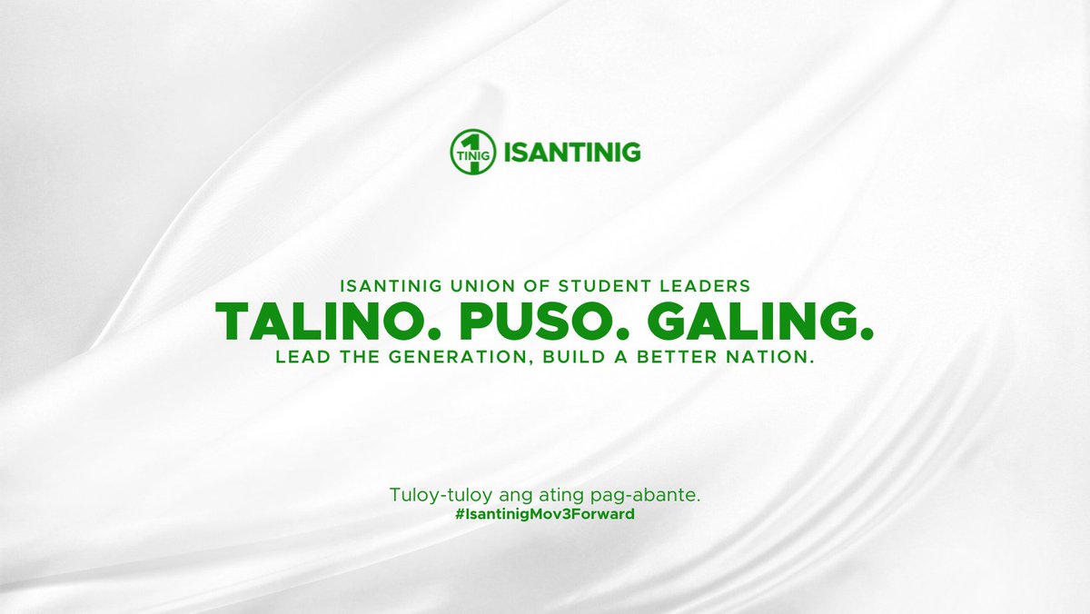 IsantinigEDSCI's tweet photo. Aabante tayo. 🤟
#IsantinigMov3Forward https://t.co/BlKluAK7Bd