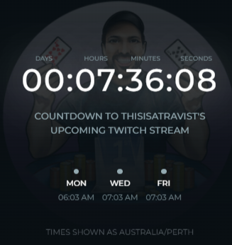 TravisTPoker's tweet image. I'm coming back bigger and better in 2023, streaming 3 big sessions per week minimum, plus all my big runs, regular @ACR_POKER tournament hand reviews with fellow @ACRSTormers, streamers, and subs
Times are GMT+8.  So tomorrow Sunday, 5pm Eastern US time

twitch.tv/thisisatravist