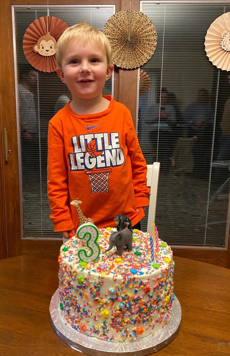 hayleyaller's tweet photo. our New Years baby is THREE today. Happy birthday, Barrett James! https://t.co/gaWBm9GWoL