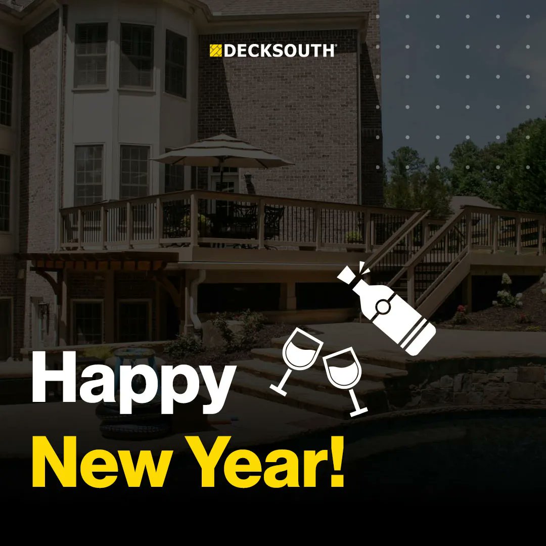 #HappyNewYear from all of us at Decksouth! 🎆

We hope the new year brings you peace and prosperity. Here's to a great year ahead! 🥳 🥂

#newyear #happy2023 #goodbye2022