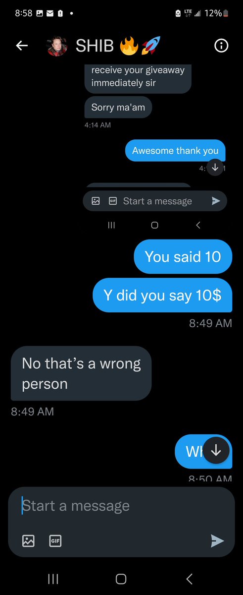 JOYMHUNT1's tweet photo. @elonmusk Can you please keep imposters and thieves I will pay the eight dollars is that how it works ?? https://t.co/RZyrJownKs