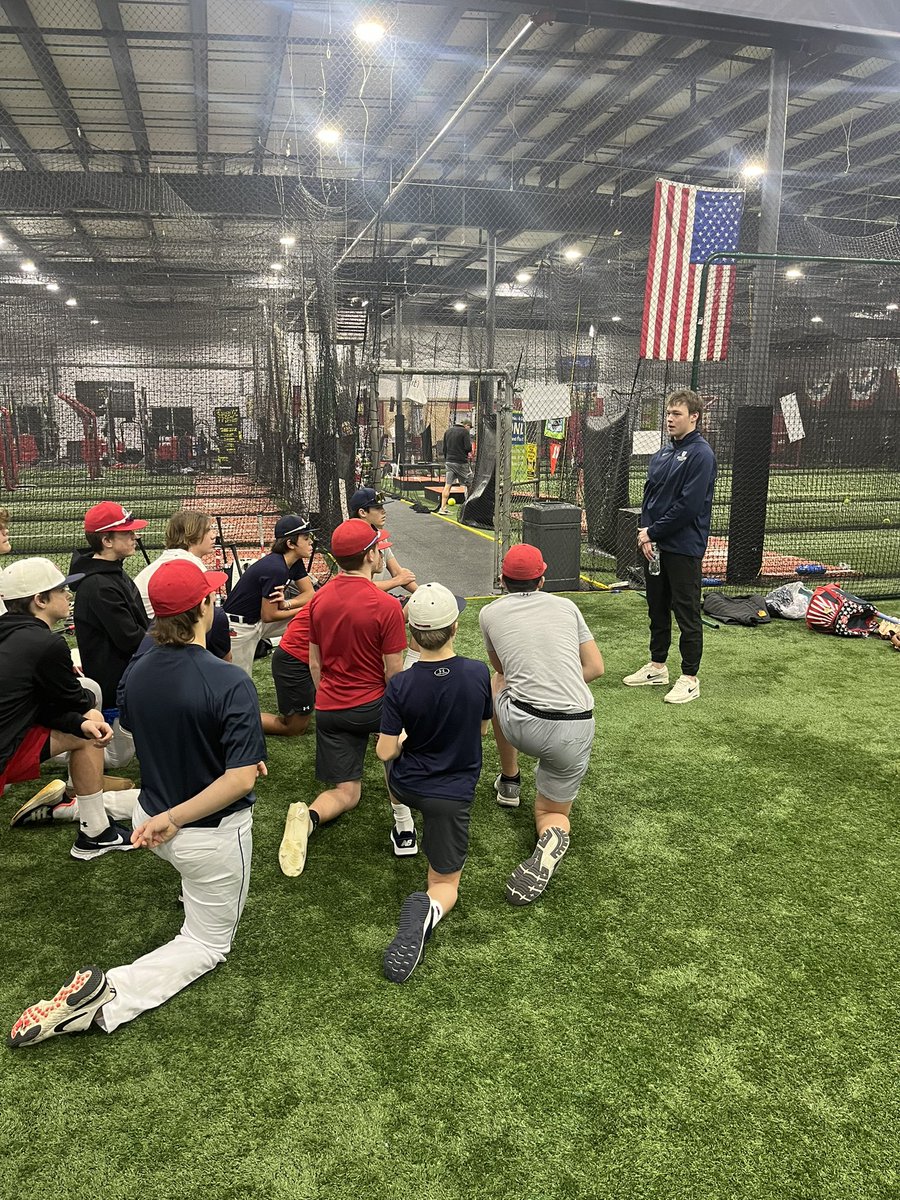 Very appreciative of <a href="/AidanHatcher5/">Aidan Hatcher</a> coming in and speaking some knowledge to our guys today about what it takes to be a college athlete! Thank you for coming to speak to our guys!