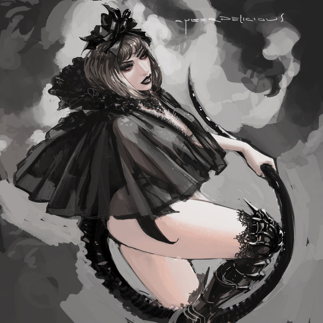 Cyberdelicious's tweet photo. 2023 #goth #digitalart https://t.co/i7MONu8vWG