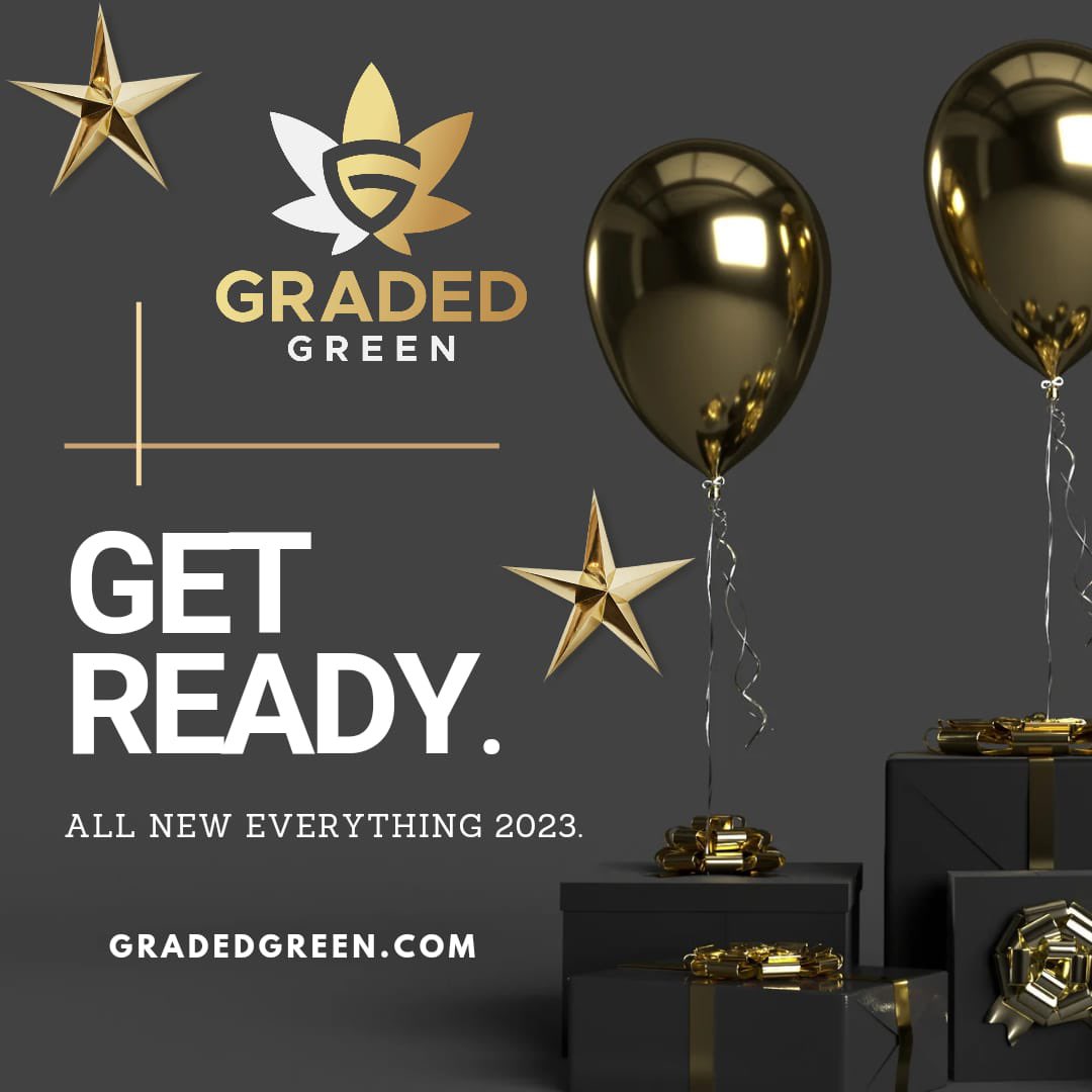 graded_green's tweet photo. Happy New Year from everyone here at Graded Green! Check out our range of CBD Flower, vapes and eliquid at https://t.co/f1ryMrIXOK https://t.co/9DJzls70yF