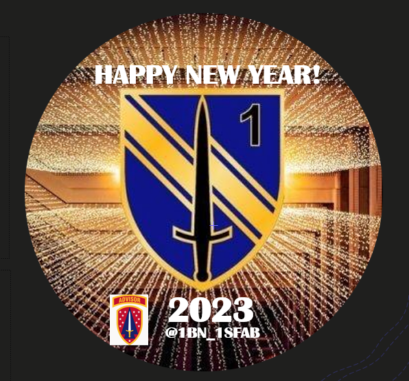 1BN1SFAB's tweet photo. Happy New Year! From the 1st Battalion, 1SFAB family to yours! https://t.co/hibrARFZsm