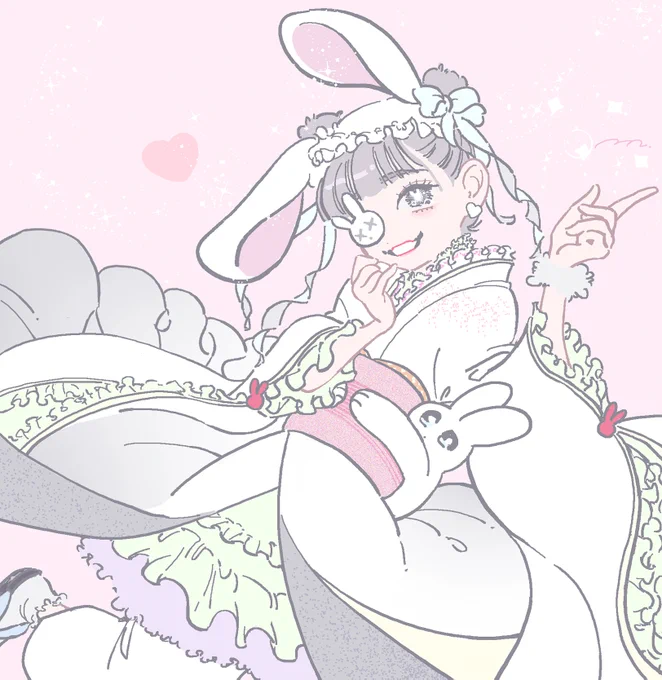 うさぎ天使魔法少女だね、るんちゃん#るんちゃんえらいね#いぎなり東北産  #律月ひかる 