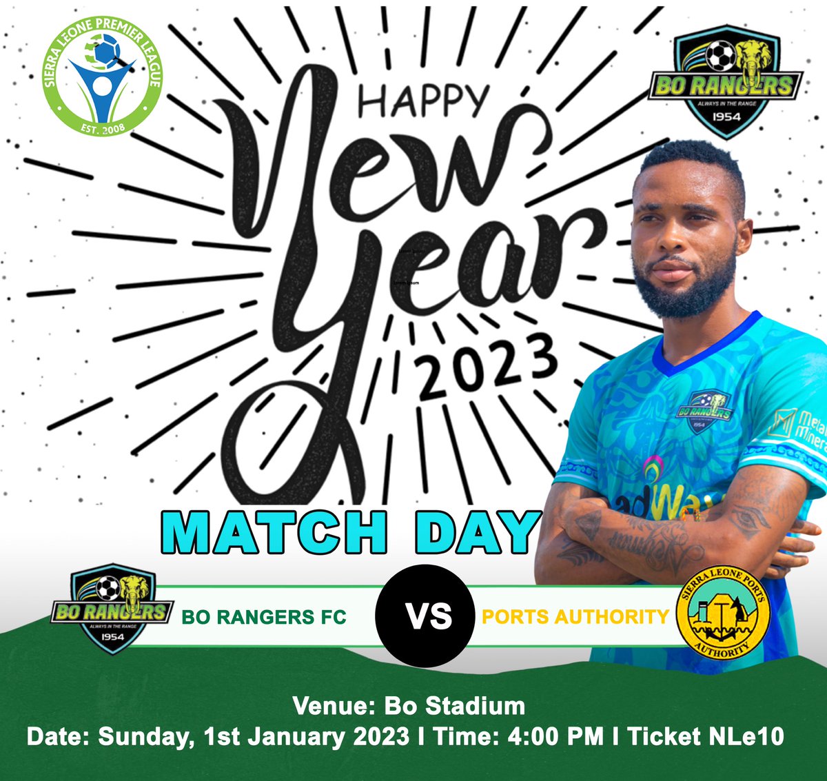 We wish our amazing fans and supporters happy new year and prosperous 2023. 
It’s our match day! 
#borangersfc #alwaysintherange #TheElephants