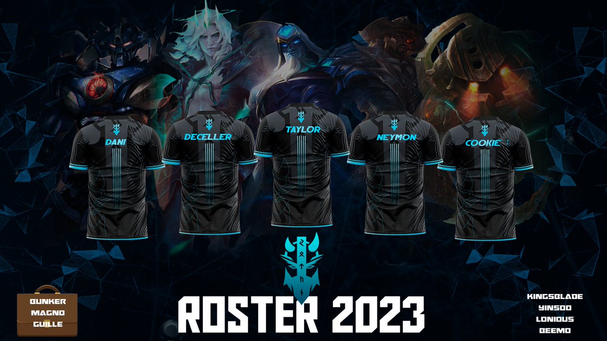 🚨PRESENTACIÓN🚨

🧯Estos son los chicos que representarán a JOTUNN en este split de #LeagueOfLegends ❄️
 
⬆️: @_Daniel_G16 
🌴: <a href="/DeceIIer/">Deceller</a> 
↔️: #AlexTaylor
🔫: <a href="/Neymo_N/">NeymoN</a> 
🛡: <a href="/Xayah_GG/">Xayah</a> 

#JTN #JTNMMGSO