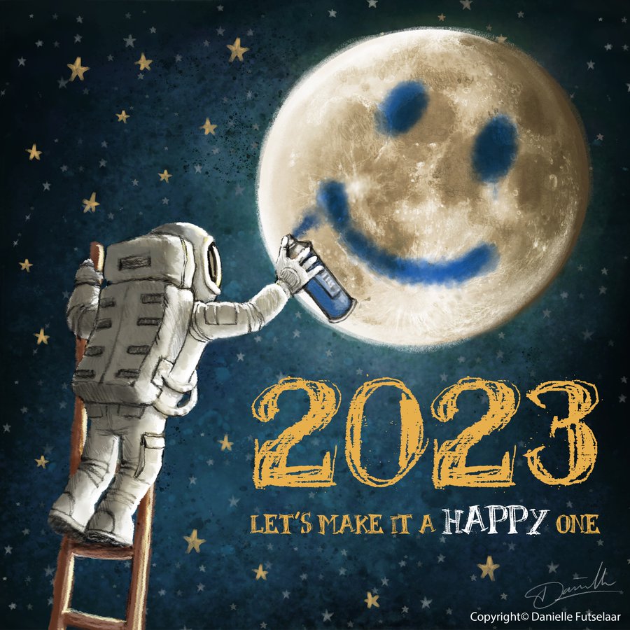 SolarSystScope's tweet photo. 🤩 Welcome to a NEW YEAR of 2023 everyone,🎆 we wish you all the best, we hope it will be inspirational and full of kind surprises 😉 
#happyNewYear #year2023 #solarsystemscope #solarsystemscopecom https://t.co/zgDbTELezr