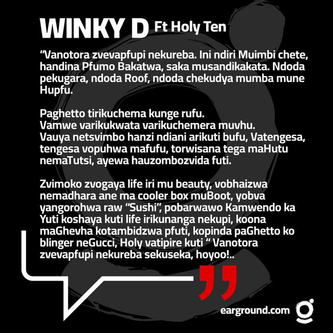 bbmhlanga's tweet photo. He is my best, only challenged by Tongai Moyo and Hosiah Chipanga. He speaks for the people, he is intelligent and he delivers. It’s Winky D for life. Maybe a collabo Winky and Chipanga. Gaffa futi. https://t.co/pW88r9EBlW