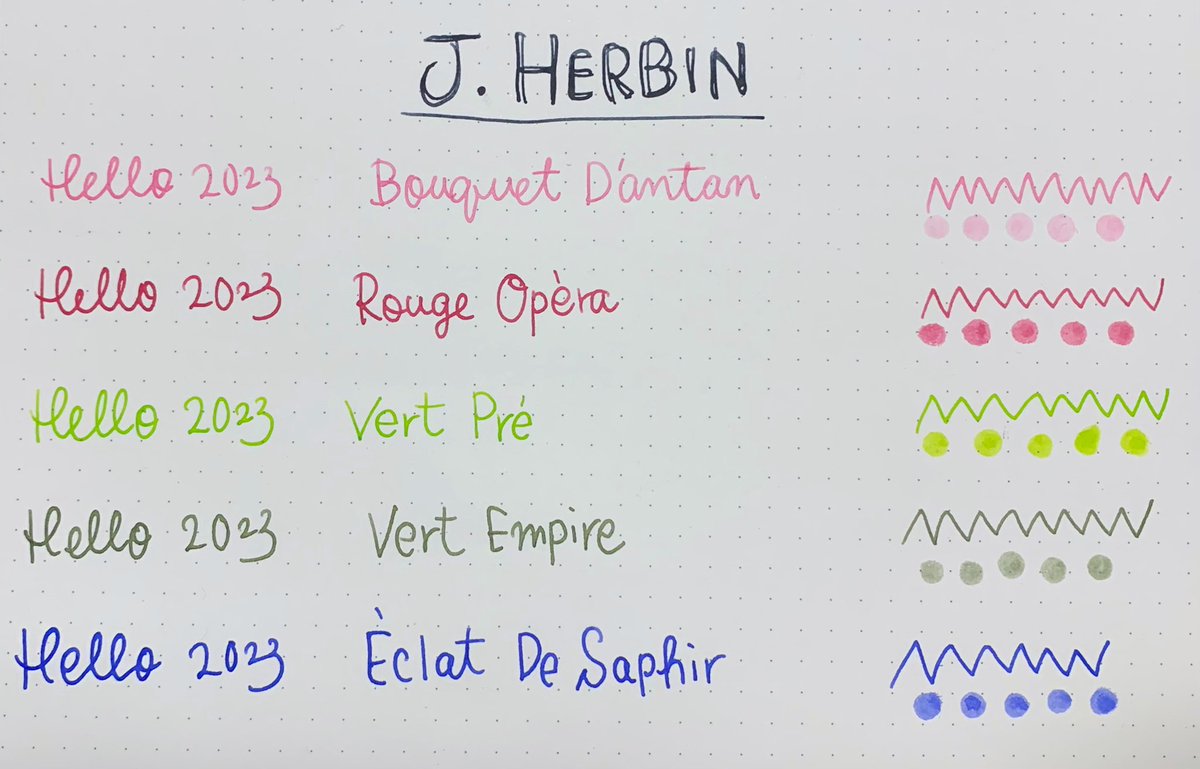 chichic's tweet image. I love J. Herbin inks❤️💜💙💚💗

#believeinpens #JHerbin