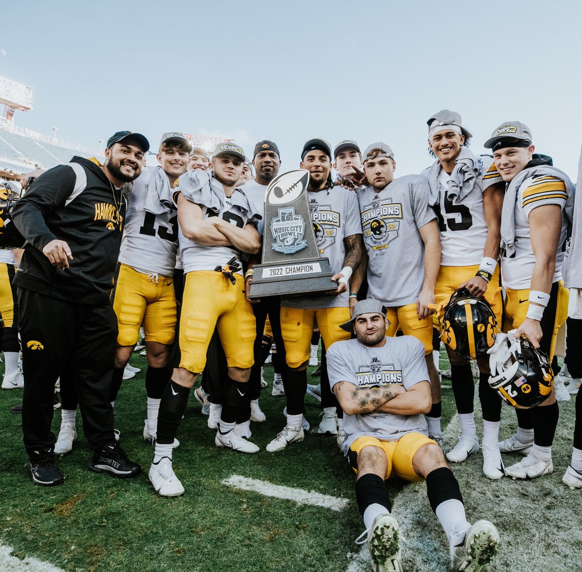 CopelandKelton's tweet photo. True definition of a @HawkeyeFootball HAPPY NEW YEAR! #HawksWin #GottaLoveIt #TrophyCollection https://t.co/XHRbqqxdoH