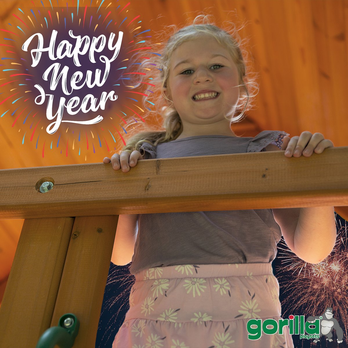 Big smiles for 2023! 
Happy New Year from Gorilla Playsets! 🎆