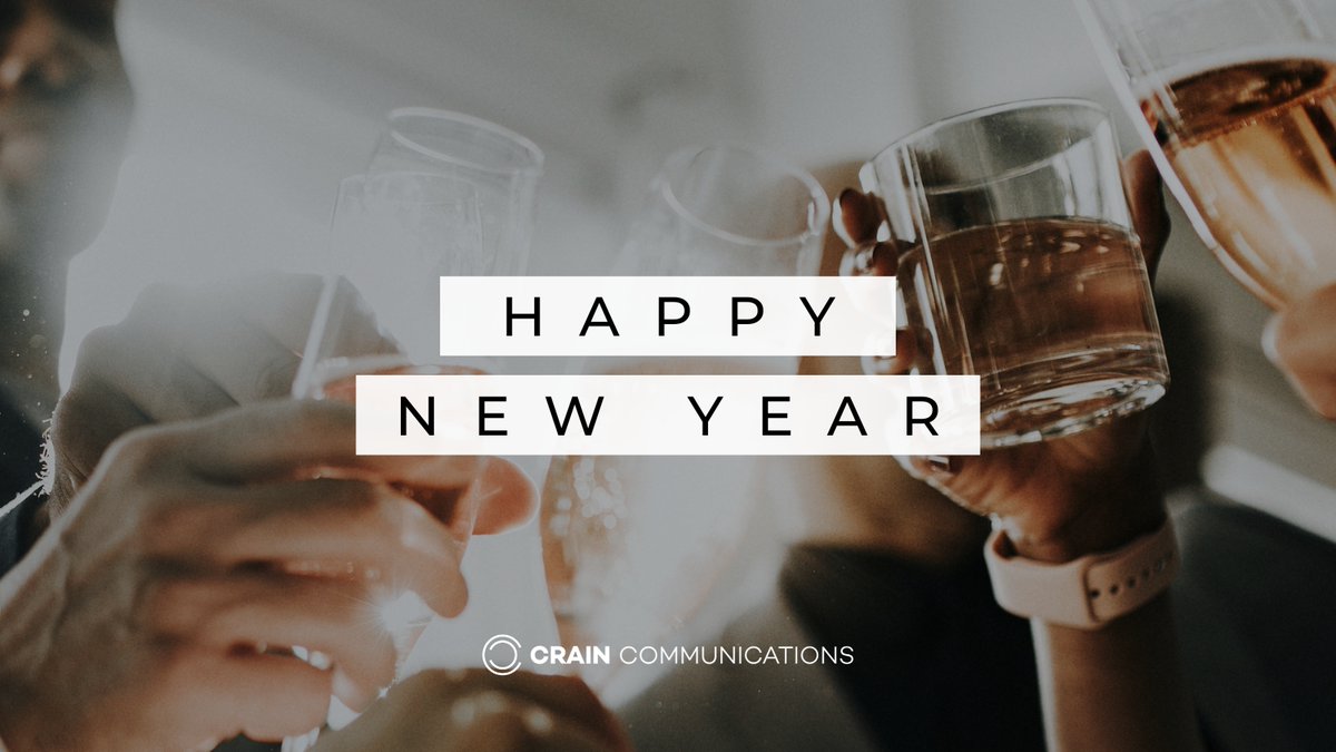 CrainComm's tweet photo. Happy New Year from all of us at Crain! Looking forward to the New Year โ cheers to 2023 #crainteam #wearecrain https://t.co/iVwI1UgXbK