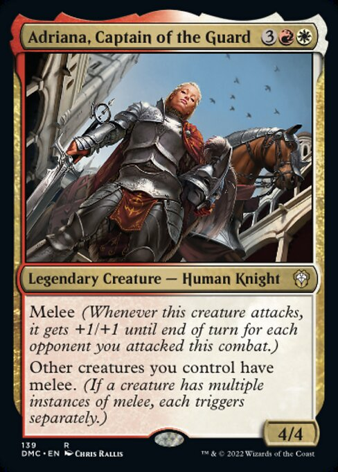 theDeck's tweet photo. Ariana could push a _lot_ of damage... But what would the rest of the deck be? Is there a theme that pairs well with double strike? Combat damage triggers like Mask of Memory are just begging to get blocked. Swords of X and Y are so generic :( https://t.co/0OfiAAo8Hd