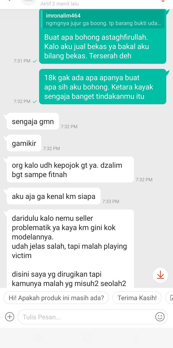 najaemsaa's tweet photo. - Ini dia bilang aku bohong terus sampe bilang aku playing vicrim, dzalim, nuduh, fitnah dia, bahkan aku dibilang problematik. Tapi bisa dibaca gimana balesannya dia. Dia kekeuh bilang sleevenya bekas. Tapi aku kirim bener bener new spt yg udah aku cantumin di atas tadi https://t.co/TQEDR9RCwE