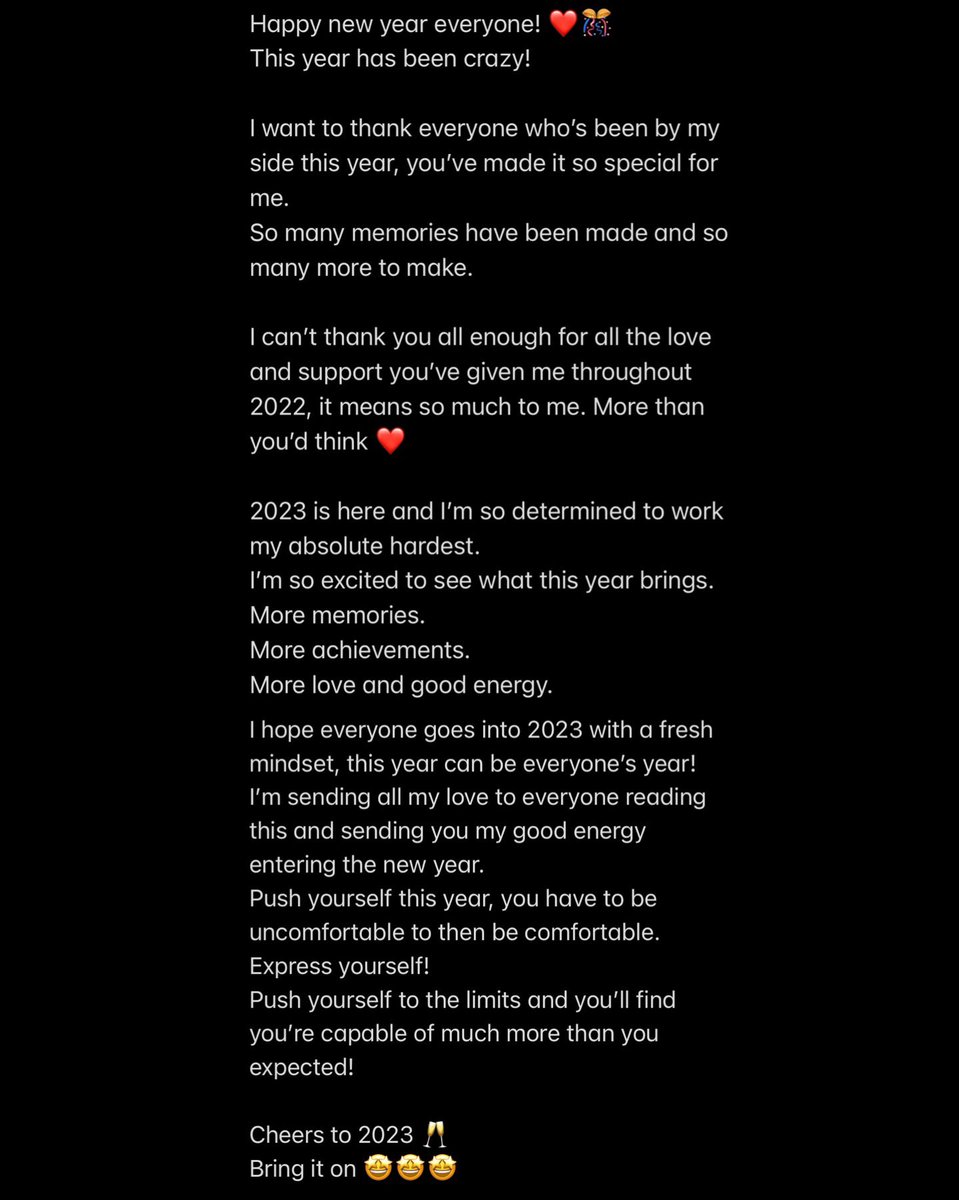 Happy New Year everyone! ❤️🎊