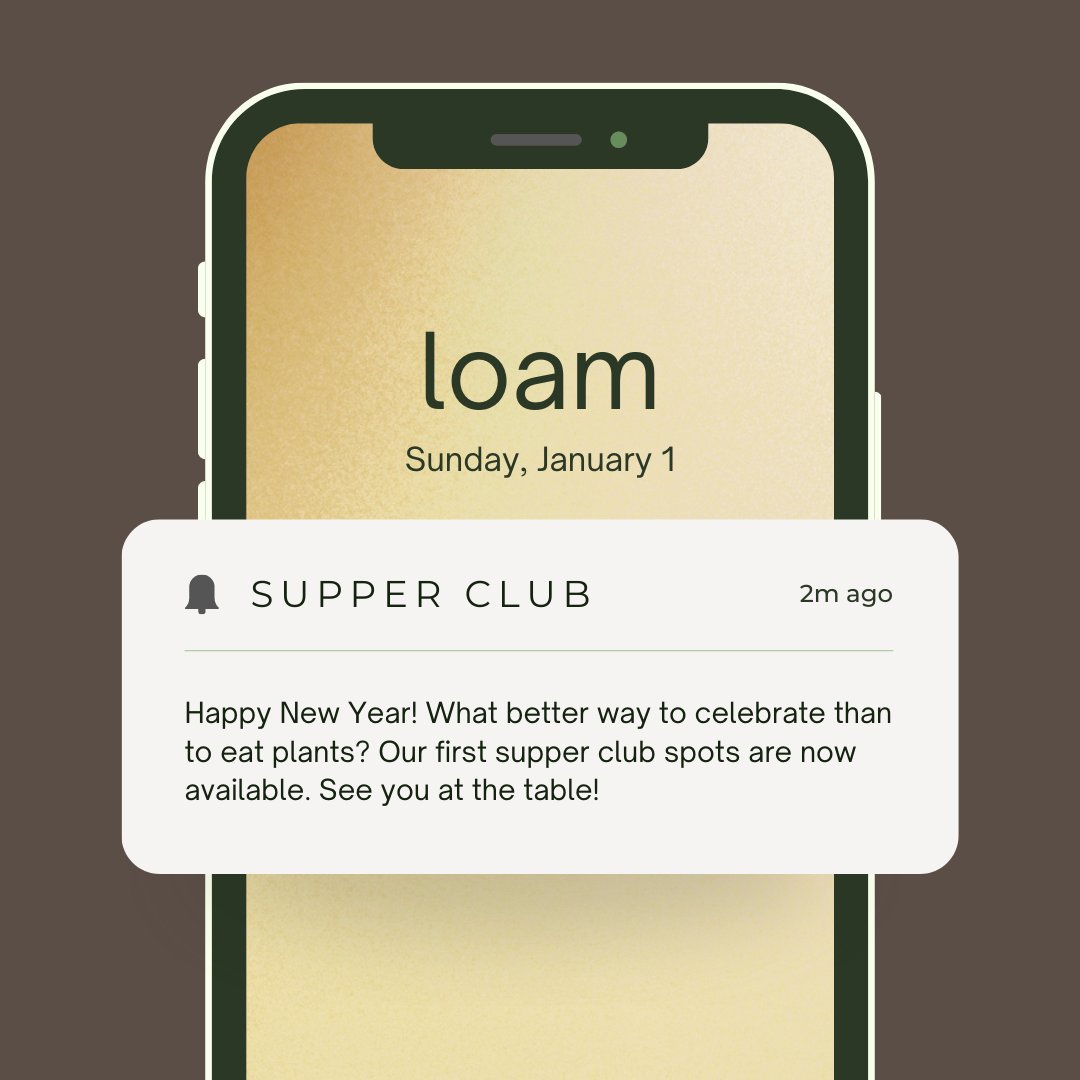 eatloam's tweet photo. Ring in the new year by treating yourself to a cozy plant-based dinner. Our first supper club spots are officially available. Book here: https://t.co/DRkETpg2J2 https://t.co/Bvvu87eNvh