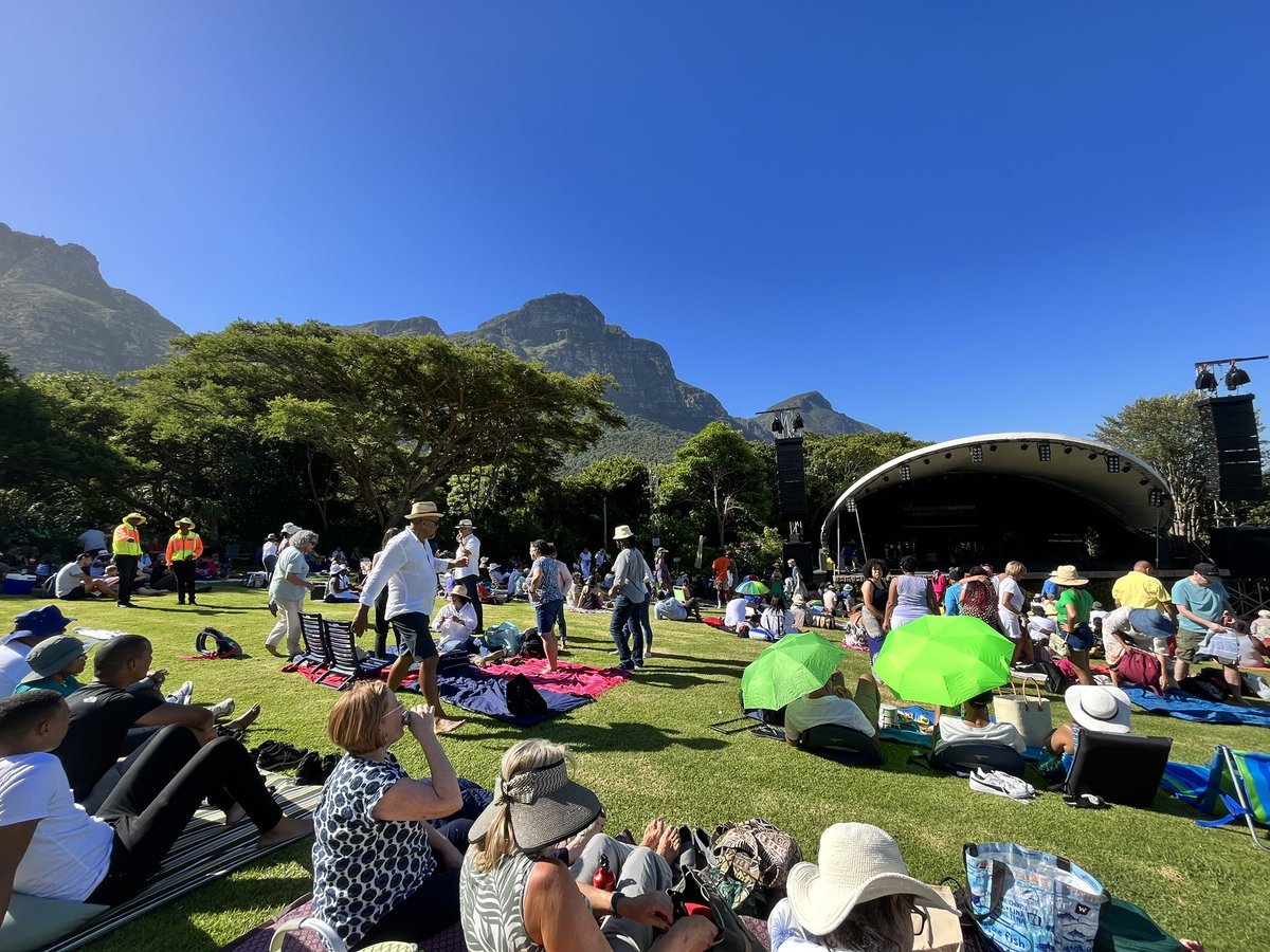 KirstenboschNBG's tweet photo. #JudithSephuma takes the Kirstenbosch Summer Sunset Concert stage today. Share a selfie & tag us if youโre
here! #KBRocks #Kirstenbosch #SummerSunsetConcerts https://t.co/PqJWOzcM0b