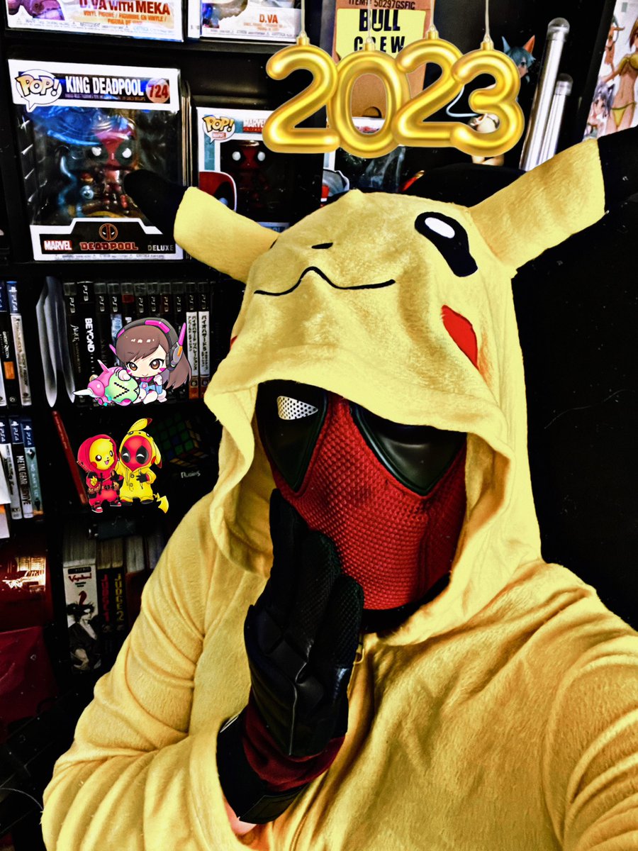 DvaPool's tweet photo. Happy New Year 🎊🎆🎊
Thank You!
#cosplay #deadpool #dvapool #dva #overwatch #pikachu #pokemon #fyp #marvel #goodvibes #vibes #gaming #comic #newyear #NewYear2023 #twitch #thankyou #robliefeld #pikapool https://t.co/R0sCUB4hQw