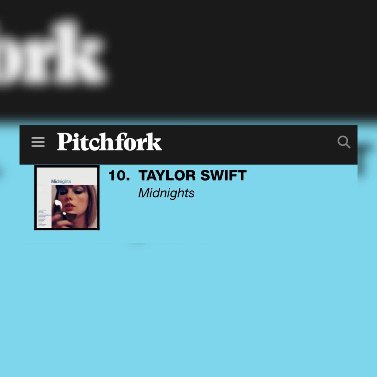 swilwyn 🕰 on Twitter "RT swifferupdates 📝 pitchfork readers rank 