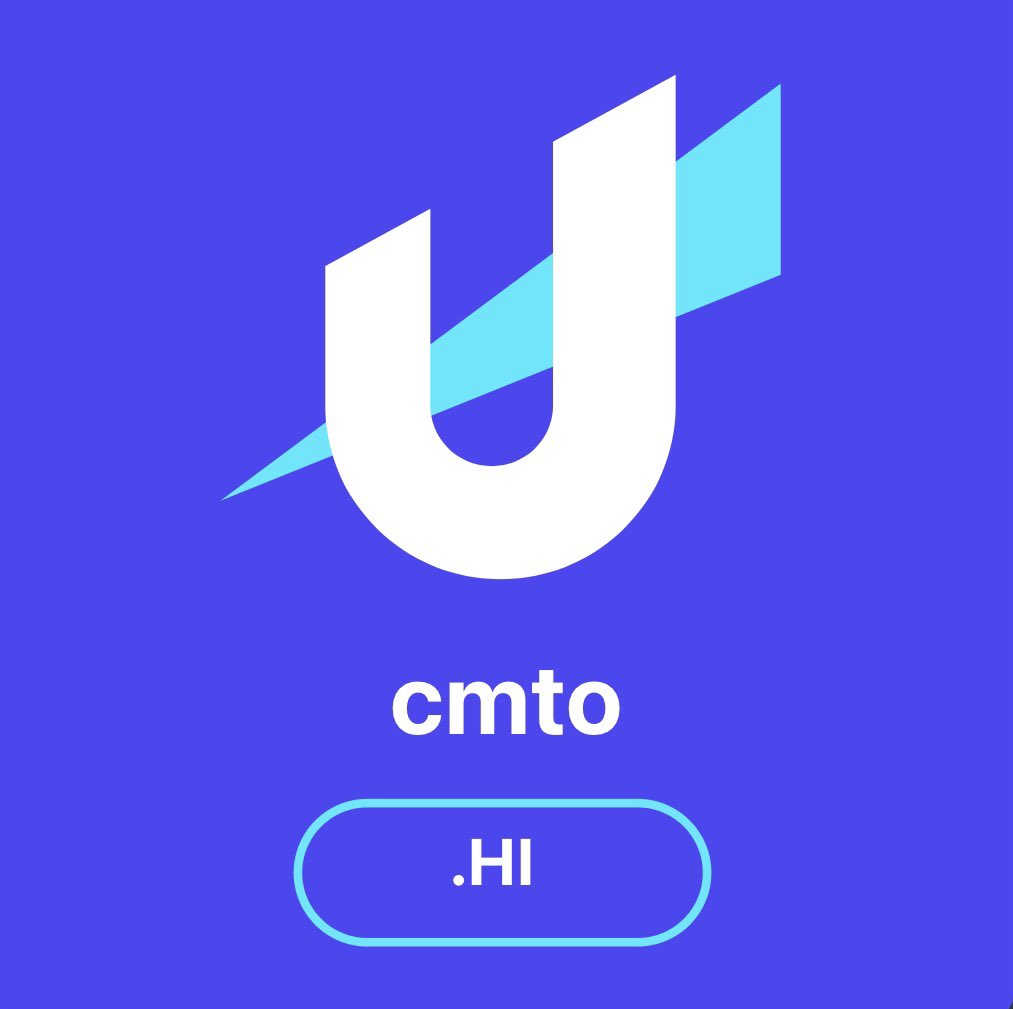 CaptainBitcoin_'s tweet photo. Happy NY #UDfam 💙

After some delays with KYC verification I was able to mint a free .hi @unstoppableweb #NFT domain 🔥

As CaptainBitcoin.hi was unavailable, I chose cmto.hi

Thanks for a free Unstoppable Domain worth $1200 !!!

Do you know what CMTO stands for?

@sandy_carter https://t.co/9qLIqHpCYi