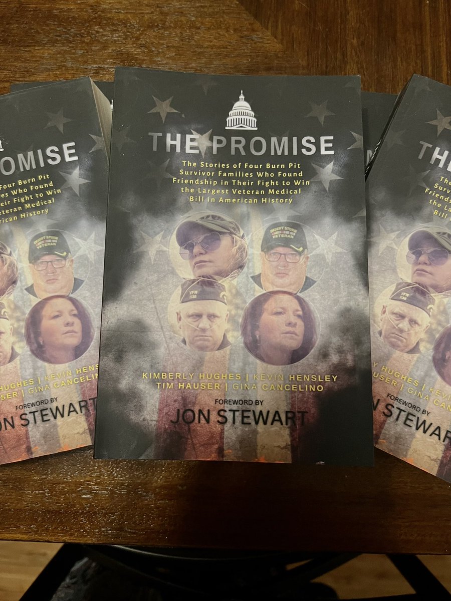 ThensleyLMT's tweet photo. Congrats to my hubby &amp; friends @ThePromisePACT on their book! Thank you to @jonstewart for the foreword &amp; @RosieTorres73 for the introduction! You can pre order your copy today https://t.co/e1714prMAn #thepromisepactact #burnpits #toxicexposure #thepromisebook https://t.co/T7Xg7PL8jp