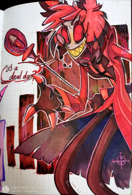 #HazbinHotel2020→→→2023旧图重绘(纯粹是想整个电子版 已经几乎不会用马克笔了.._:('_`」 ∠):_ …) 