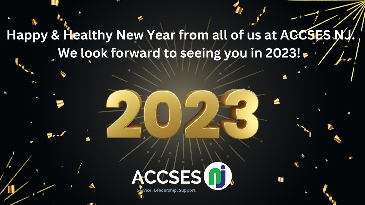 Happy &amp; Healthy New Year from all of us at ACCSES New Jersey!