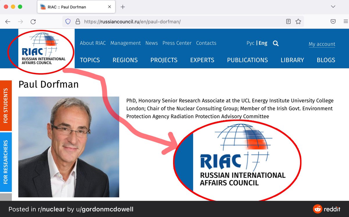 <a href="/dorfman_p/">Dr Paul Dorfman</a> Or you could update your bio.

Then I wouldn’t keep posting this fact.