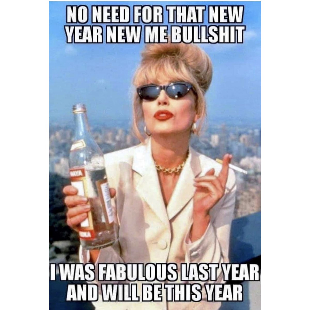 urbantantrika's tweet photo. Hell no, I do not have any #NewYear's resolutions. The  last thing I need is is another fucking to do list. https://t.co/PcshIGsN8Q