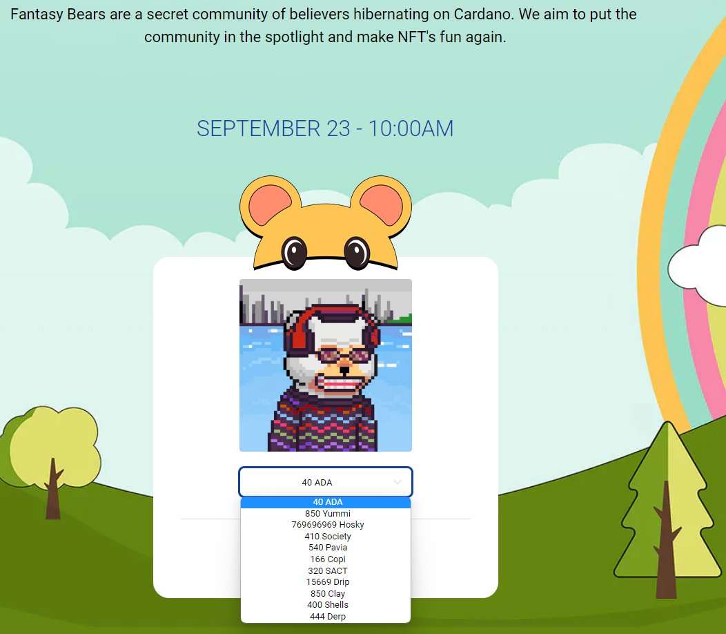 Fantasy Bears picked up 100 Ada worth of @DerpBirdsNFT DERP utility token from <a href="/MuesliSwapTeam/">MuesliSwap Team🥛</a> 

We then went over to our minting website by Anvil Forge  and minted 5 Fantasy Bears normally minting at 40 ADA each!

Now is the time to redeem your bears before they are all gone 🧸