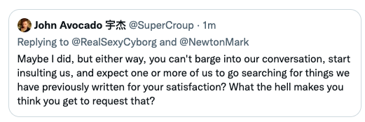"We're going to say disparaging things about you in a public forum- then play the outraged victim that