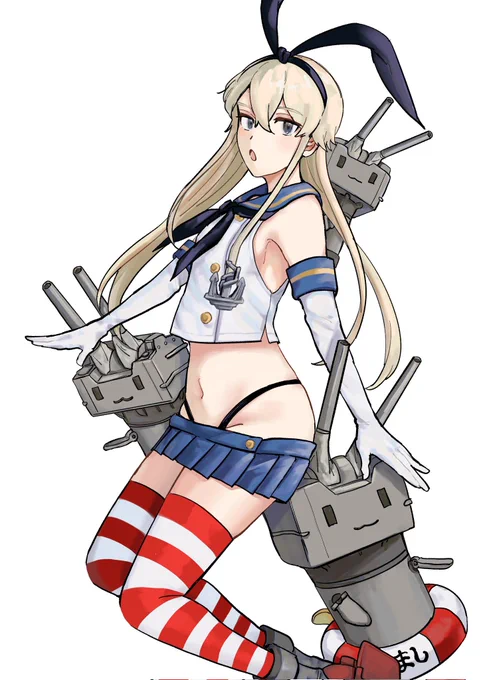 兎年だから描き初め島風 