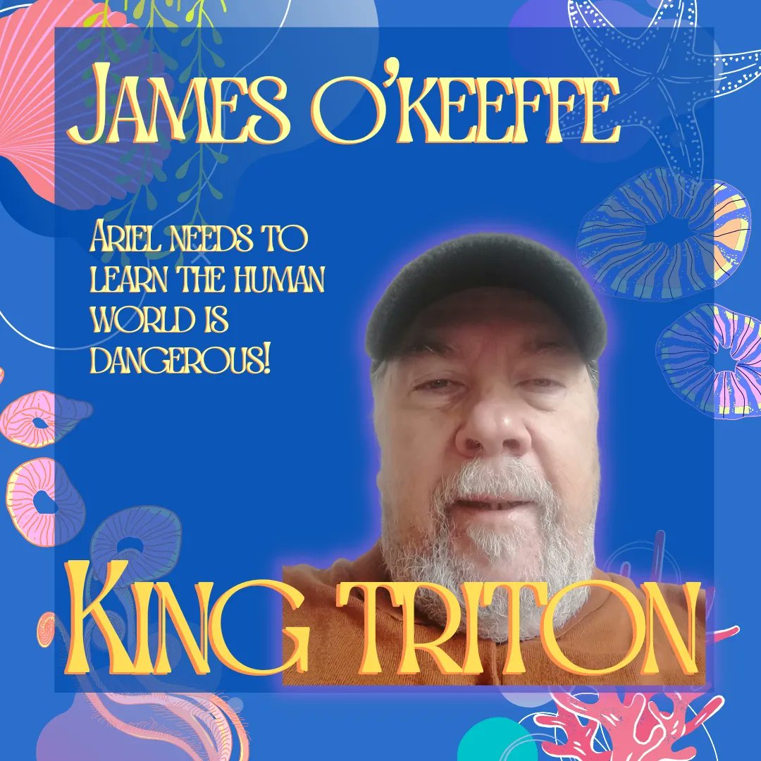 Happy New Year from King Triton!

Played by James O'Keeffe, King Triton is the ruler of Baldoyle reef and father to Ariel and her sisters Athena, Serena and Ribena.

Come meet him THIS FRIDAY! 

Get your tickets: baldoylemusicalsociety.ie/products/the-l…