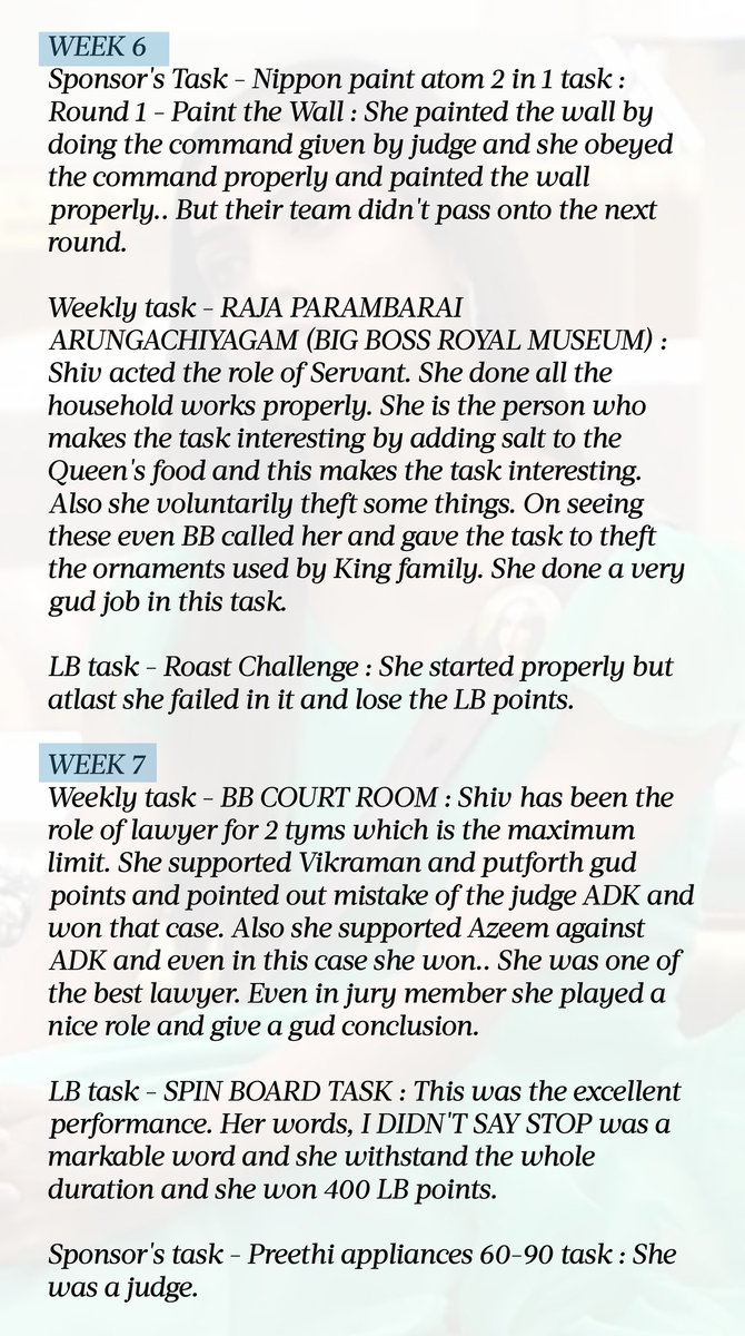 shivin_army's tweet photo. This is the reason why #Shivin𓃵 is successfully sailing her journey in #BiggBossTamil6 

As KH sir said she is a Torch bearer and she will be remembered
She hasn't used gendercard at any point till now

she is a deserved title winner
SHIVIN THE SENSATION
#ShivinSupremacy
PART 1 https://t.co/NANUkInpSh