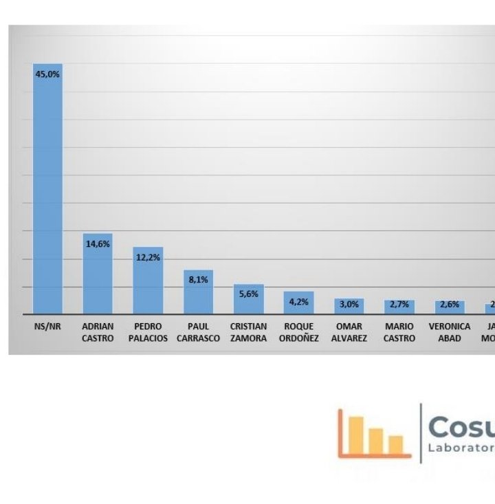 Así están las tendencias para las seccionales 2023 en #Cuenca <a href="/acastropiedra/">Adrian Castro (El ShunGo)</a> lidera la intención de voto para la Alcaldía,  mientras que; <a href="/pedropalaciosu/">Pedro Palacios U.</a> es la segunda opción. Según las encuestas realizadas por ConsulDATA.