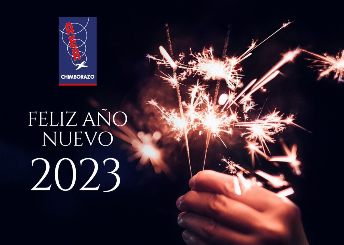 AerChimborazo's tweet photo. La Asociación Ecuatoriana de Radiodifusión Núcleo de Chimborazo desea el mejor de los éxitos en este nuevo año, que esté 2023 nos abrace con amor, salud y mucho trabajo.
Que la familia nos acompañe y que los buenos amigos y compañeros/as como uds nunca se vayan. 
Feliz año 2023! https://t.co/37YEUlNFGr