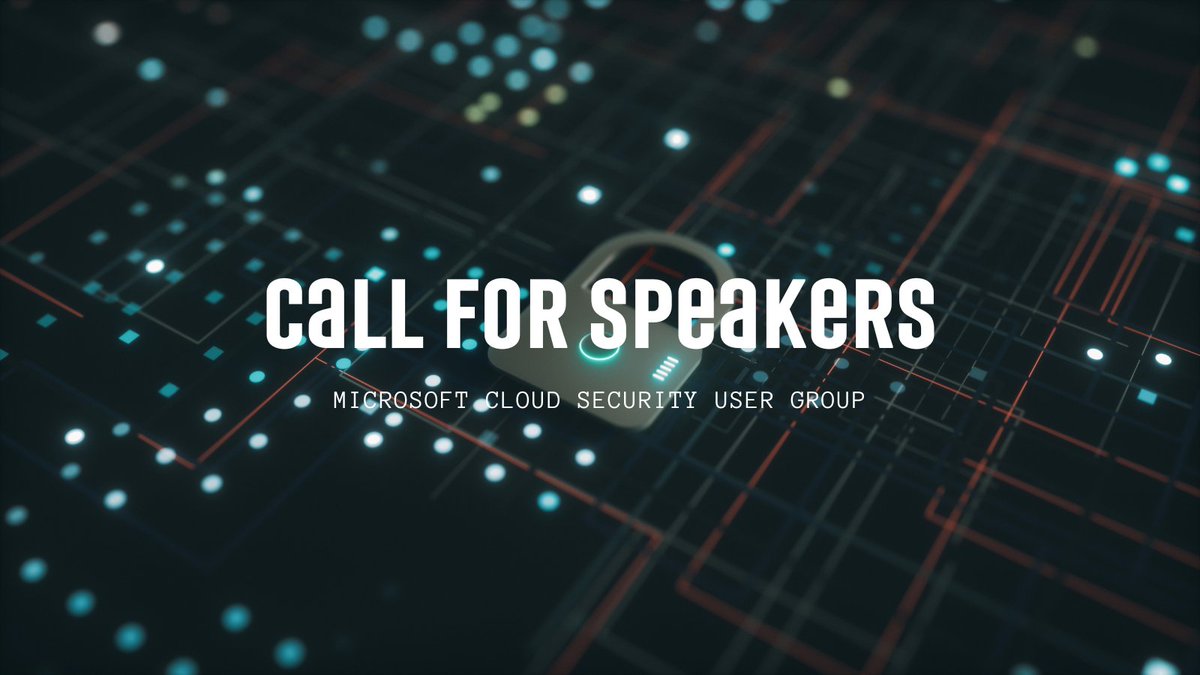 MSCSUG's tweet image. If you are thinking of goals or want to talk at a Security focused User Group, our Call for Speakers is open.  Whether you are starting out and wanting to do your first talk or if you want to test a talk out.
buff.ly/3Ikmt7J 
#MSCSUG #MicrosoftSecurity #cfs #speakers