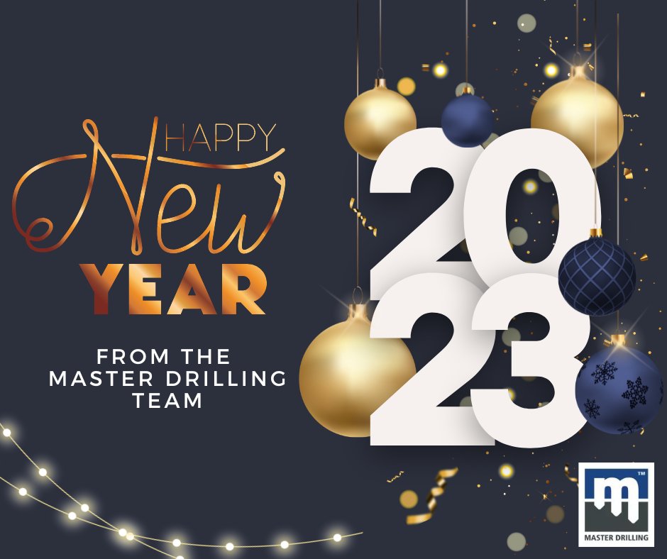 “The new year stands before us, like a chapter in a book, waiting to be written.” —Melody Beattie
 
From the Master Drilling team, Happy New Year! 
 
#NewYear #MasterDrilling #Welcome2023