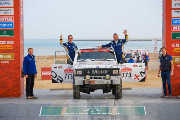 MASMOTOR's tweet photo. Primera etapa superada!!!, Sin ningún problema técnico!!!, Disfrutando de cada momento!!!! @dakar Classic @vitoriagasteiz @Gob_eus @Electro_Alavesa https://t.co/T18pzLQ9yk