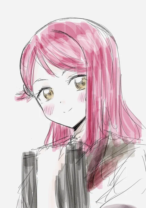 前に描いた梨子ちゃん秀作 