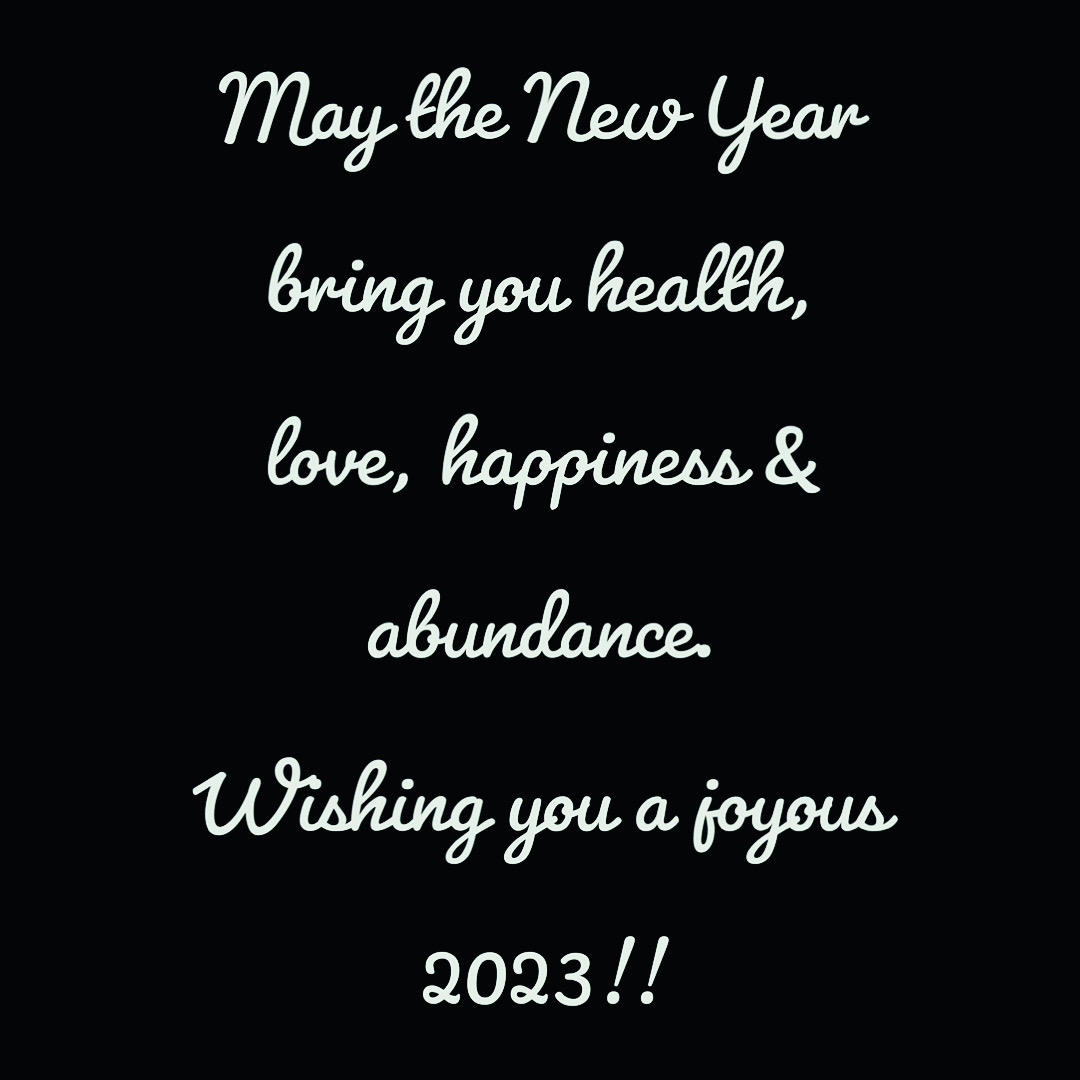 Happy New Year.