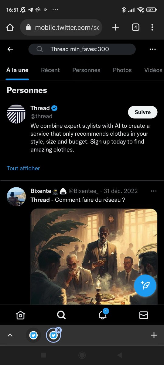 DavidBlackHat's tweet photo. Crée toi une audience, à laquelle tu vendras des produits et services.

Pour cela, trouve du contenu et copie !

Utilise la recherche Twitter :

« thread min_faves:300 » https://t.co/ce9hVuTLgO