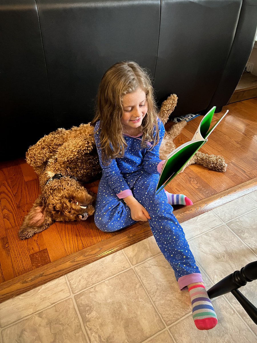 Crushing her first NY resolution: Winter Break Reading Bingo, “Read to your pet.”
<a href="/timberlibrary/">Ms. Waller</a> <a href="/TimberDriveES/">Timber Drive ES</a>